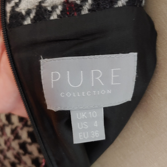 Pure Collection Houndstooth Pencil Skirt - Picture 6 of 6